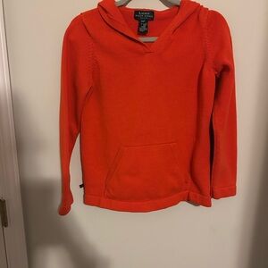 Lauren Ralph Lauren Orange Hooded Sweater